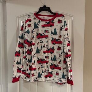 The Children's Place Red and White Holiday Pajama Top UNISEX
